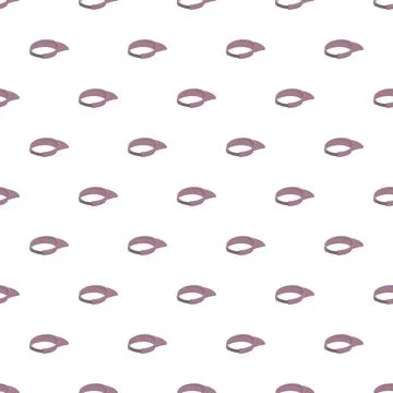 Pink sun visor pattern for summer accessories Stock Illustration