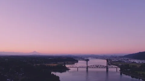 Pink sunrise Stock Footage 77543040