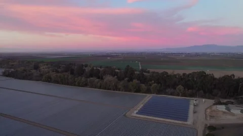 Pink Sunset Clouds With Salinas River In Foreground Stock Footage 220350666