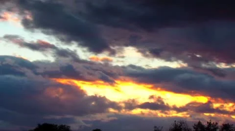 Pink sunset 库存影片 8839713