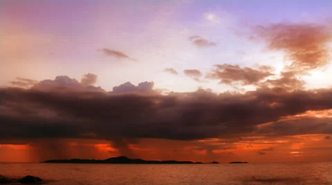 Pink sunset Stock Footage 39893103