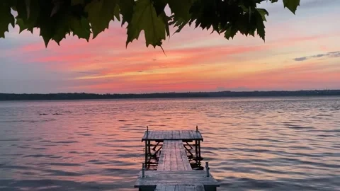 Pink sunset Stock Footage 156163978