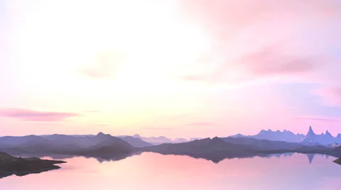 Pink sunset over the mountains 스톡 동영상 62416359