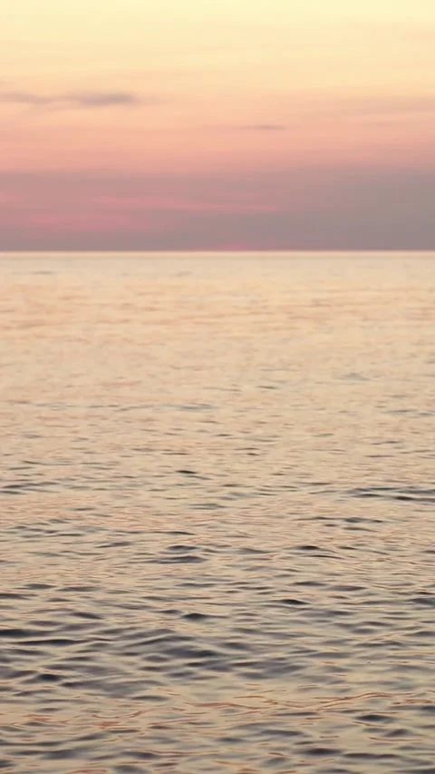 Pink Sunset over the Ocean Video stock 325987273