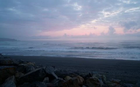 Pink sunset Stock Photos