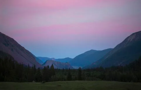 Pink sunset Stock Photos