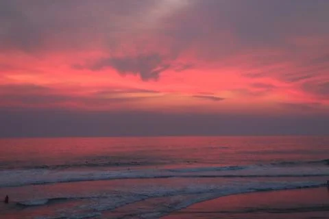 Pink Sunset 스톡 사진