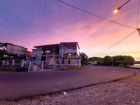 Pink sunset Stock-Fotos
