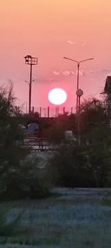 Pink sunset 写真素材