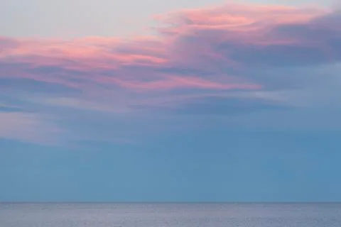 Pink sunset sky Stock Photos