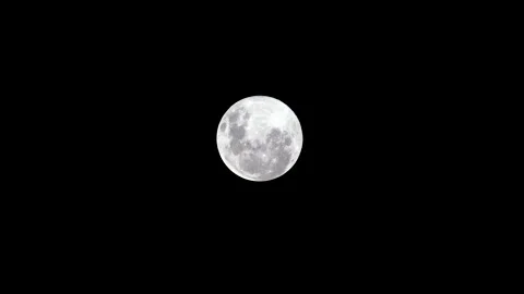 Pink Super Moon. Full moon as seeing from the southern hemisphere Vídeo Stock 153873871
