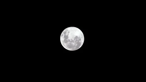 Pink Super Moon. Full moon as seeing from the southern hemisphere. Amazing th 스톡 동영상 153874123
