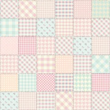 Pink sweet patchwork Stockillustratie