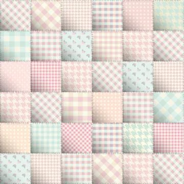 Pink sweet patchwork Stockillustratie