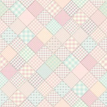 Pink sweet patchwork Stockillustratie