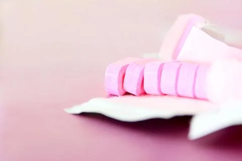 Pink sweets Stock Photos