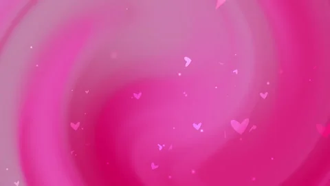 Pink swirling background features small hearts scattered throughout Vidéo 296282063