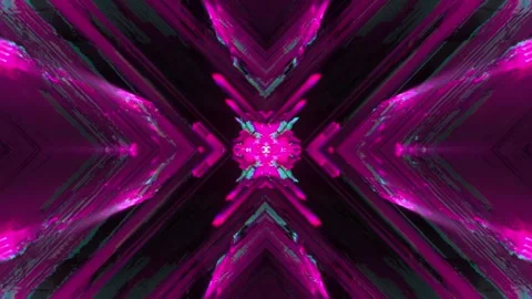Pink Symmetrical Abstract Structure Stock Footage 326672971