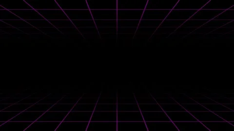 Pink Synthwave Grid Background Video Vidéo 251565218