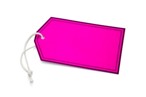 Pink tab hanger Stock Photos