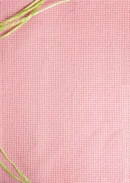 Pink tablecloth fabric texture background. Top view Stock Photos