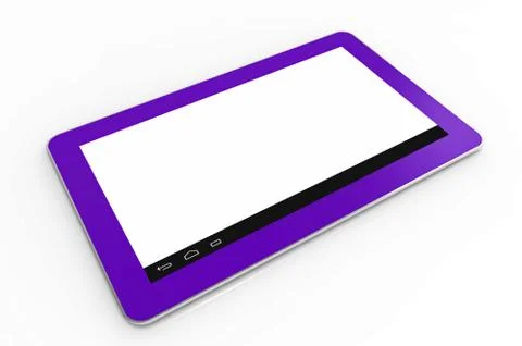 Pink tablet computer Stock Illustration