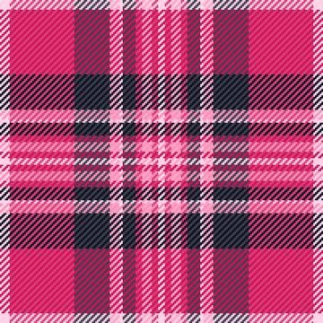 Pink tartan fabric pattern, a classic Scottish textile. Ideal for backgroun.. 스톡 일러스트
