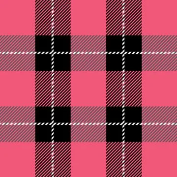 Pink tartan plaid pattern Stock Illustration