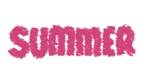 Pink text Summer 4K Video stock 197487039