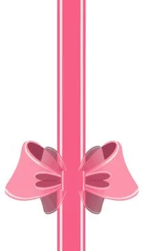 Pink tie present box decorative illustration イラスト素材