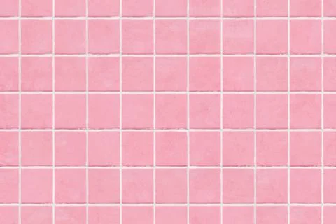 Pink tile wall texture background Foto stock