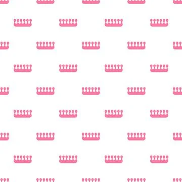 Pink toe separator pattern for pedicure and foot care Stock Illustration