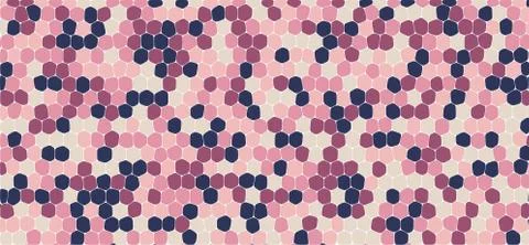 Pink tones hexagonal abstract background Stock Illustration