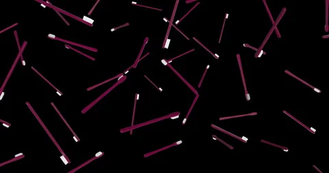 Pink Toothbrush falling slow motion - 3D animation Stock Footage 249785674