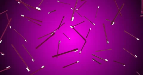Pink Toothbrush falling slow motion - 3D animation Stock Footage 249785851