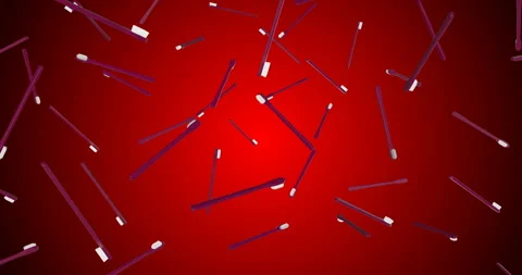 Pink Toothbrush falling slow motion - 3D animation Stock Footage 249786008