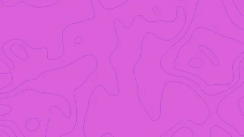 Pink Topographic Map Animated Background with Blue Line in 4K Resolustion Stock Footage 314295987