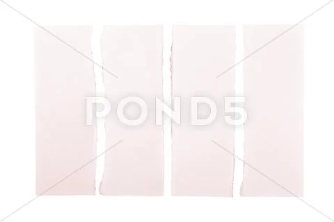 Pink torn paper strips Stock Photos