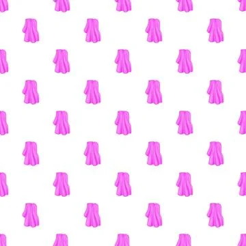 Pink towel pattern repeating design on white background Illustrazione stock