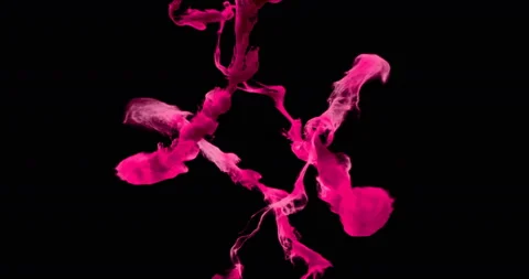 Pink Trails of smoke background transition Colorful lines smoke spreading alpha Stock Footage 103795371