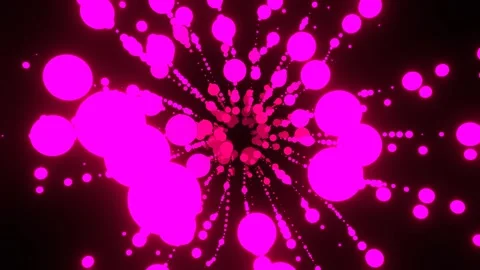 Pink Transforming Neon Bubbles Background VJ Loop in 4K Stock Footage 334718837