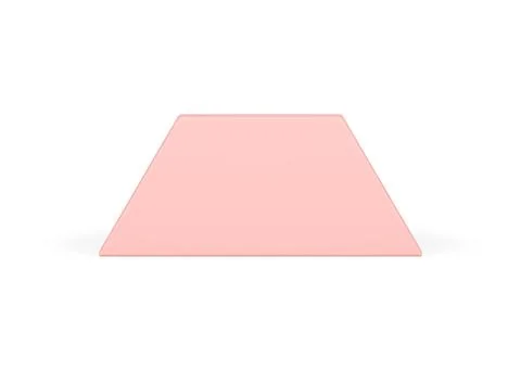 Pink trapezoid angular foundation vertical geometric wall 3d decor element re 스톡 일러스트