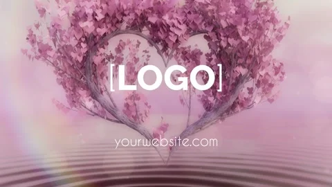 Pink Tree Heart Logo Catálogo de After Effects