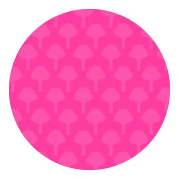 Pink tree pattern round shape flat vector illustration graphic design element イラスト素材