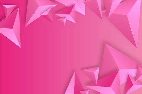 Pink triangle background Stock Illustration
