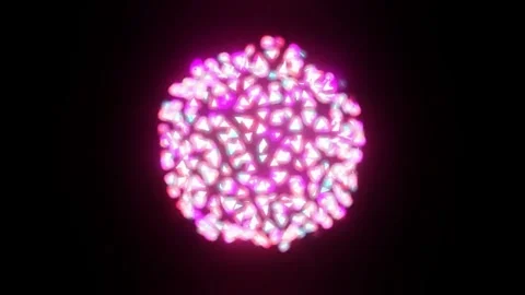 Pink triangle explosion Background loop Vidéo 277945772