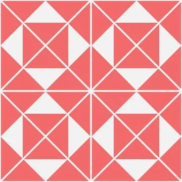 Pink triangle geometric seamless pattern for wrapping paper design Stock Illustration