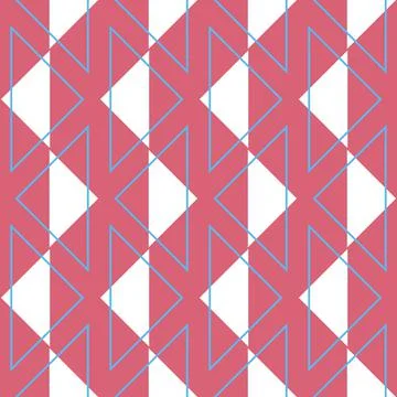 Pink triangle geometric seamless pattern for design Stockillustratie