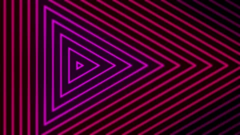 Pink triangle lines tech futuristic motion effect loop background Stock Footage 262723191