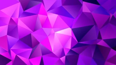 Pink Triangles Trendy Low Poly Backdrop Design Stock-Illustration
